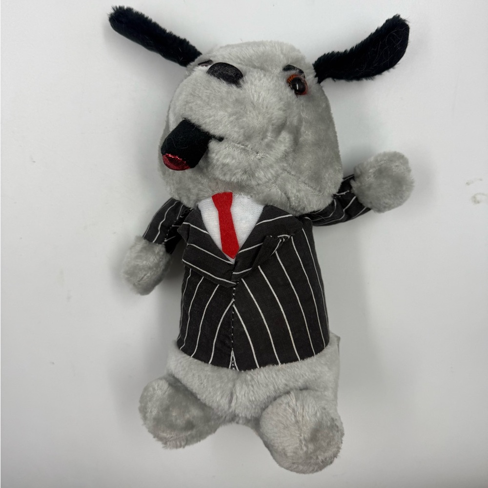 Vintage Ace Novelty Co Plush Bulldog Smoking Cigar Plush Toy